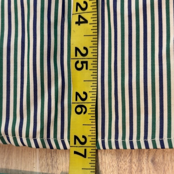 Theory Classic Striped Button-Down Shirt - Picture 6 of 7